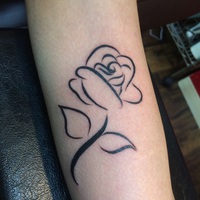 左腕　内側　薔薇　バラ