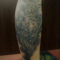 左脚　仮面